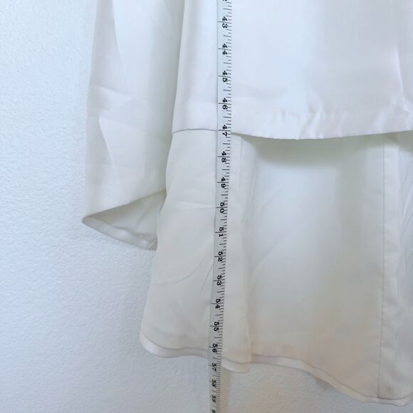 NWT RARE Hutch Birdie High-Low Crepe & Taffeta Strappy Gown in White Size 2 - Picture 11 of 13